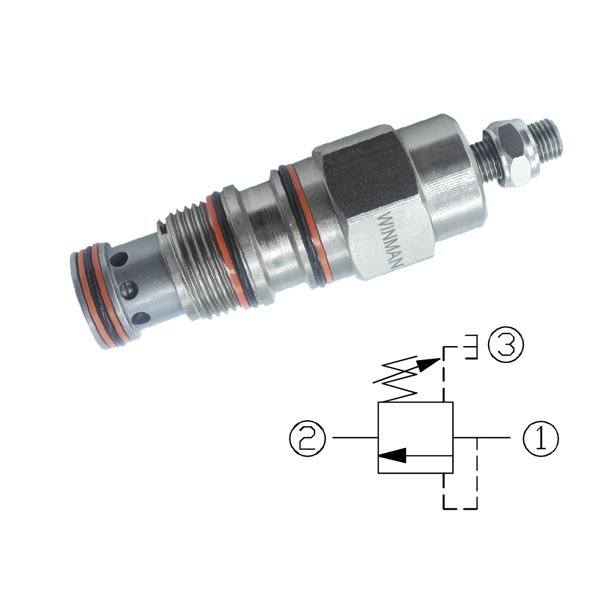 WINMAN CARTRIDGE DIRECT ACTING TYPE CHECK SEQUENCE VALVES-WHG SERIES