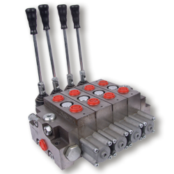 HYDRAULIC 4 SPOOLS SECTIONAL  LEVER DIRECTIONAL VALVES