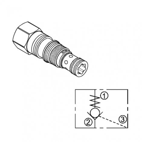 WINMAN WWCK SERİSİ CARTRIDGE PILOT OPERATED CHECK VALVES