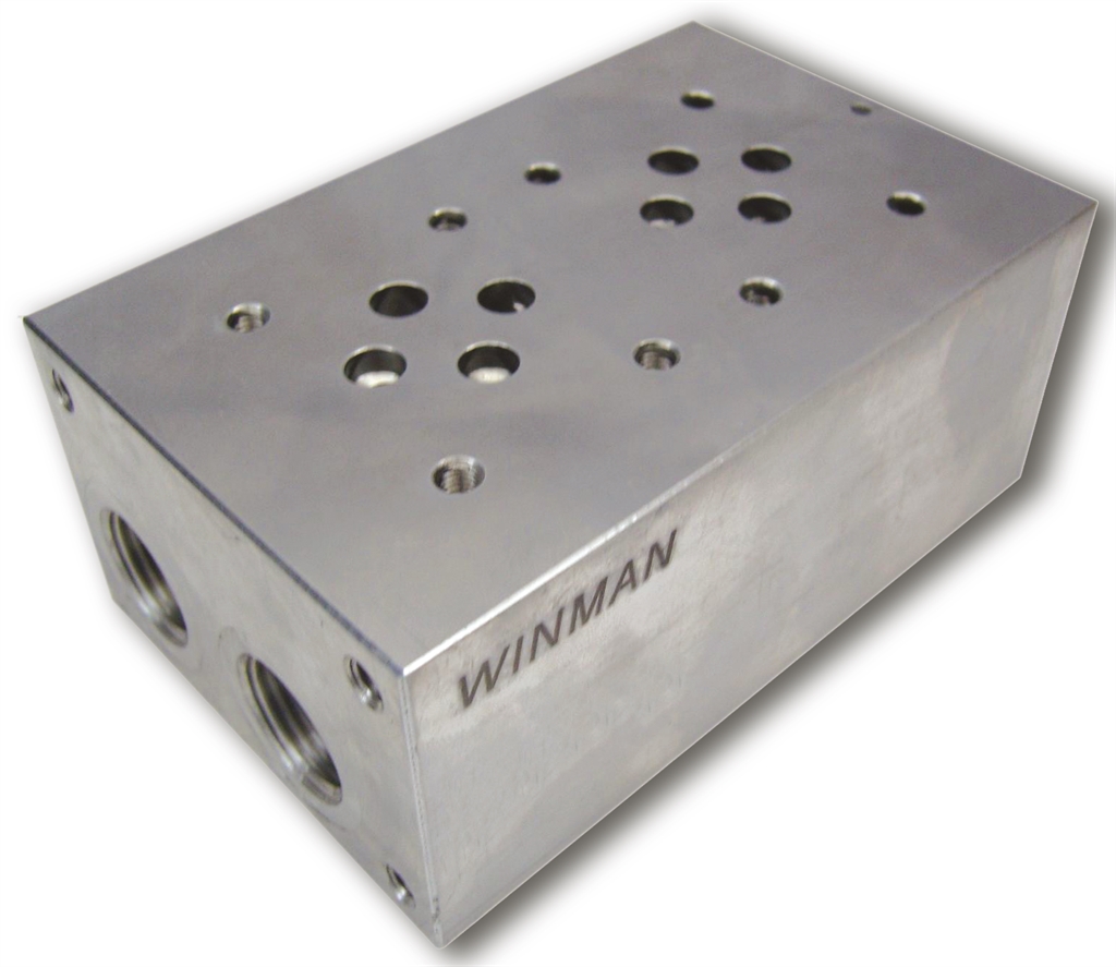 WINMAN HYDRAULIC NG 6 STEEL VALVE PLATE– SIDE OUTPUT WITHOUT RELIFE