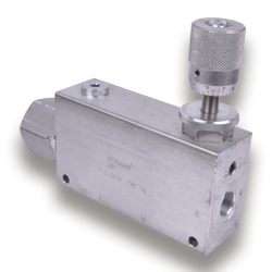 WINMAN HYDRAULIC IN-LINE TYPE THREE WAY FLOW DIVIDER VALVES